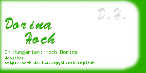 dorina hoch business card